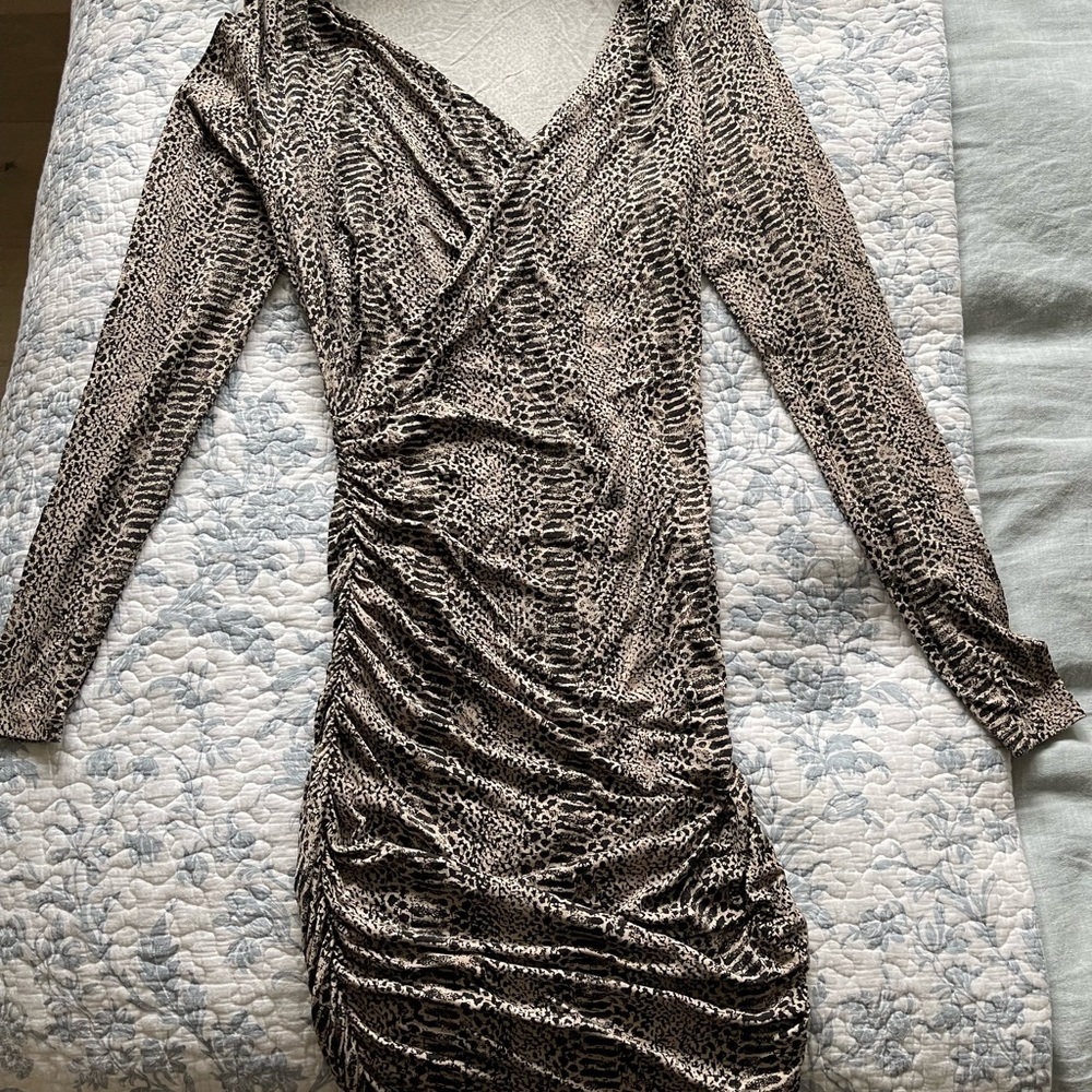Tart Collections snakeskin body con dress